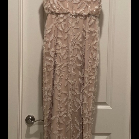 Wayf S ShopBop Beaded Gown Pink Nude Blush - Picture 4 of 5